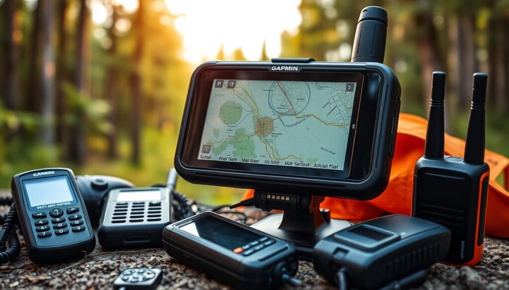 GPS para camping y dispositivos de comunicación