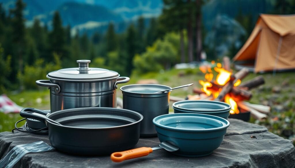 Utensilios de cocina para camping